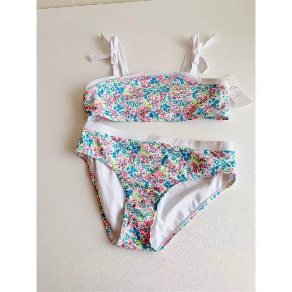 Janie and Jack Recycled Ditsy Floral 2-Piece Swimsuit size 16